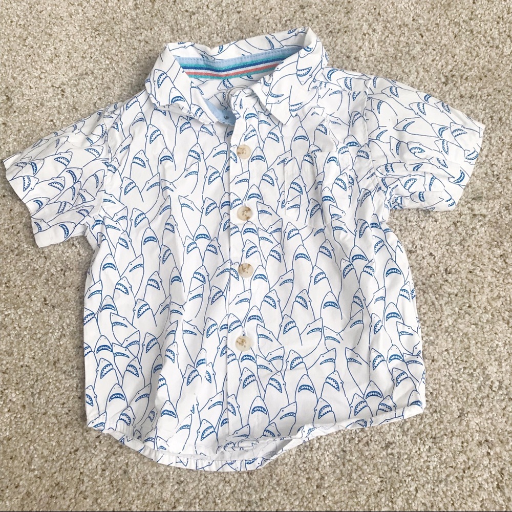 Shark collared shirt